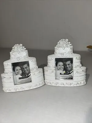 Malden Wedding Cake Picture Frames Set Of 2 For 2x3” Photos • $10.20