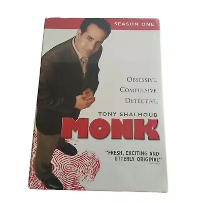 Monk  Season 1 DVD 2004 4 Disc Set New Sealed Detective TV Comedy   • $13.96
