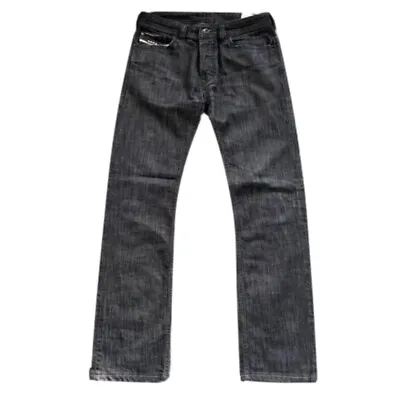 Diesel Mens Safado Regular Straight Jeans Size 30 Black Wash 008DK Stretch Denim • $58.15