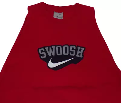 Vintage NIKE SWOOSH Tank Top Muscle Shirt Sz L Gray Tag • $24.96