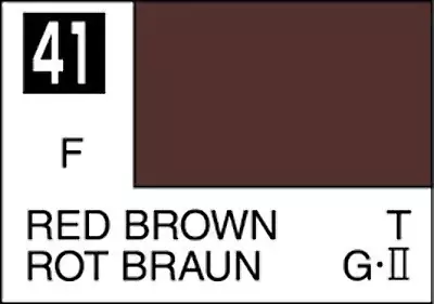 Mr. Hobby Mr. Color Lacquer C041 Flat Red Brown C41 10ml • $2.69