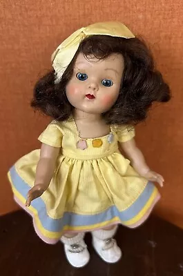 Vintage 1953 Vogue Ginny Brunette Strung Doll 8  PL #31 Pat Kindergarten Series • $150