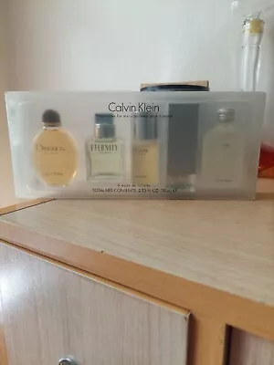 Calvin Klein Fragrances For Men Miniature Gift Set New • £25