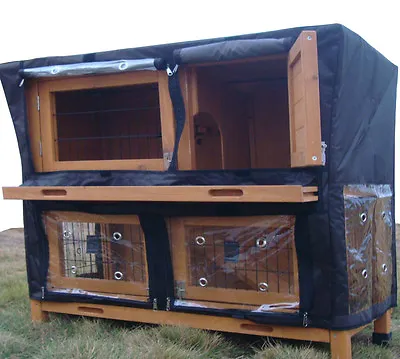 £189.99 • Buy 4ft Large Double Rabbit Hutch / Guinea Pig Run / Deluxe Pet Hutches / Cage Pets