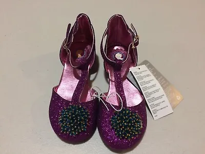 NWT DISNEY STORE Anna Elsa Dress Shoes Purple 78101112 • $15.29