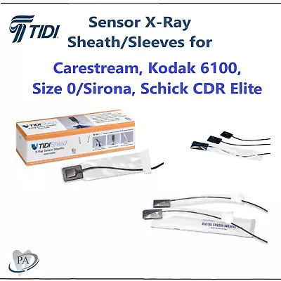 $162.95 • Buy Dental Digital X-Ray Sensor Sleeve Sensor Carestream 6100 Kodak Size #0, 500/Bx