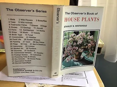 Observers Book Of House Plants 1st Ed 1972 From John Cleggs Collection • £20