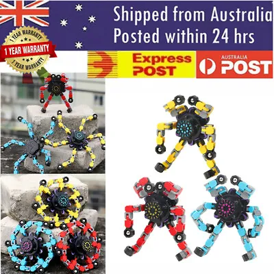 $8.30 • Buy Fidget Gyro Toys Kids Transformable Chain Robot Fingertip Spinner Stress Relief