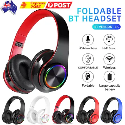 $25.44 • Buy Wireless Bluetooth Gaming Headset MIC Headphones For PC Mac Laptop PS4 Xbox One