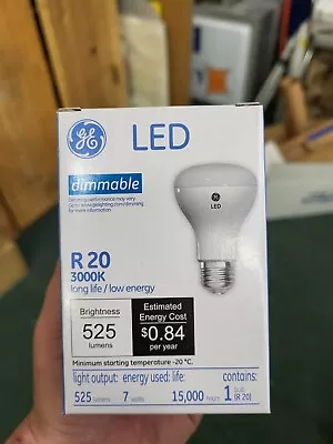 NEW GE LED R20 3000K 470LM 7W LED7DR20/830 Dimmable - Long Life/ Low Energy • $5