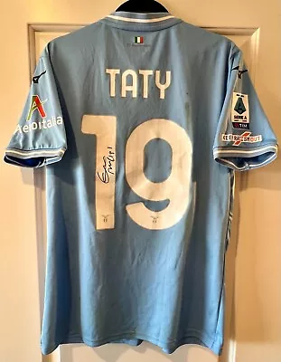 2024 Taty Valentin Castellanos Lazio Autographed Match-Worn Serie A Jersey 1/1 • $849.99