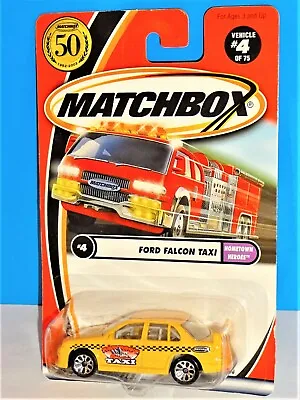 Matchbox 2002 Hometown Heroes Series #4 Ford Falcon Taxi Roy Roo's W/ 50th Logo • $6