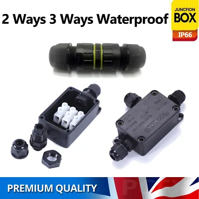 £3.19 • Buy Waterproof Junction Box Electrical Cable Connector Outdoor IP66 Underground Wire