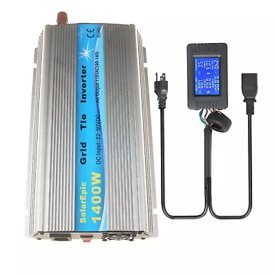 1400W Grid Tie Inverter DC18/36V To AC110/220V Solar Inverter Pure Sine Wave LCD • $102