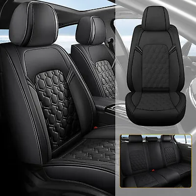 For HONDA CIVIC 2003-2015 Car 5-Seat Covers Faux Leather Full Set Protector Pad • $101.50