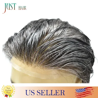$229 • Buy Natural Hairline French Lace Mens Toupee Full Lace Hairpieces Repalcement System