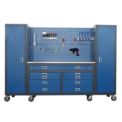 10-Drawers Steel Heavy Duty Tool Chest Workshop Rolling Tool Storage Cabinet • $2999.99