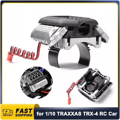 Simulate F11 V8 5.0 Engine Motor Dual Cooling Fan For 1/10 TRAXXAS TRX-4 RC AUS • $43.31