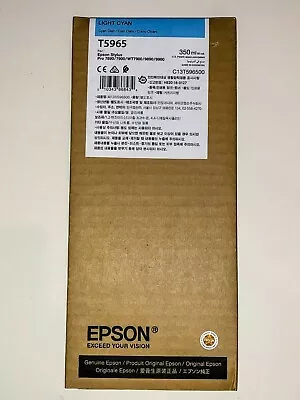 Epson T5965 Light Cyan Inkjet Cartridge For Stylus Pro 9890 9900 7700 9700 • $105