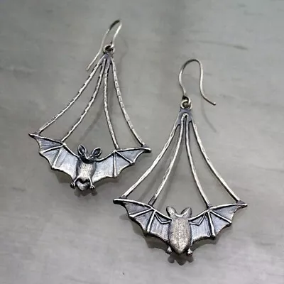 Punk Drop Earrings Bat Hook Earrings Vintage Style Women Goth Jewelry Decor Gift • $1.86