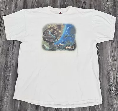 Vintage 2001 Magic The Gathering RARE Shirt Size 2XL (Has Flaws) • $85