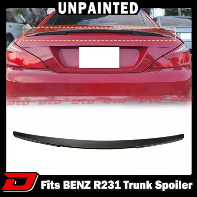 #US Fits Mercedes BENZ SL R231 2D D Style Trunk Spoiler Wing Unpaint 12-20 • $87