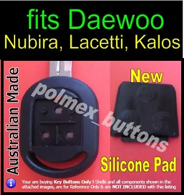 Fits Daewoo Lacetti Nubira Kalos Chevrolet Remote - Replacement Key Buttons Pad • $15