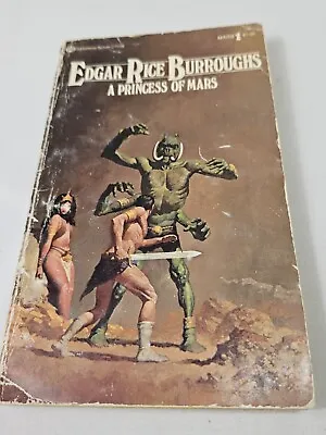 A PRINCESS OF MARS Edgar Rice Burroughs 1977 Vintage Ballantine Paperback • $6.99