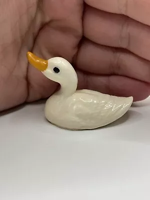 Vintage Retired Hagen Renaker Miniature Duck Bird Figurine Pond Trinket *** • $14