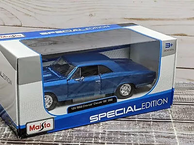 Maisto Special Edition 1966 Chevrolet Chevelle SS396 Blue 1:24 Diecast Car • $29.99