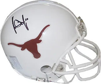 Vince Young Signed Texas Longhorns Riddell Mini Helmet #10- Leaf Authentics Holo • $77.95