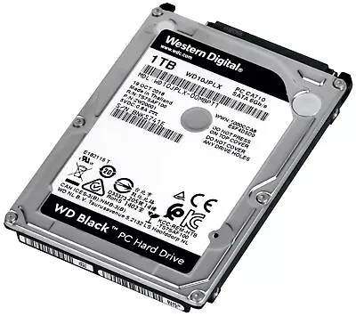 Hard Drive WD Black WD10JPLX PC Ca710 1TB 7200U/Min 32MB SATA III 2.5'' Inch • $161.34