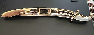 Vintage - SWANK Sword Tie Clip With Mother Of Pearl Handle • $15