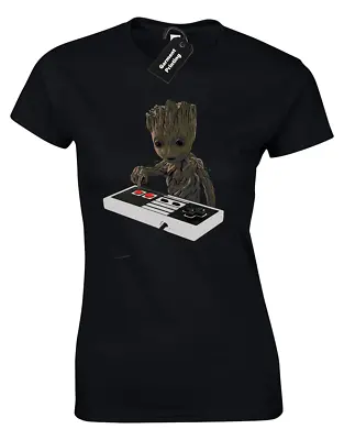 Baby Groot Bomb Ladies T Shirt Guardians Star Lord Of The Galaxy Fan Top • £7.99