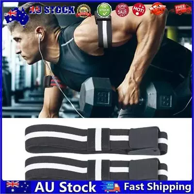 BFR Occlusion Bands Bodybuilding BFR Training Belts For Men Women (Black) • $10.01