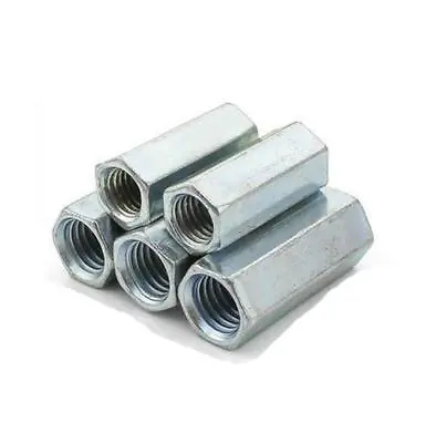 US Stock 5pcs M14 X 2 X 44mm Long Rod Coupling Hex Nut Connector Zinc Plated • $14.57