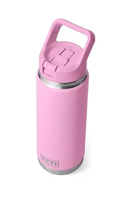 YETI Rambler 26oz Water Bottle With Straw Cap Power Pink (Limited Edition) New • $100