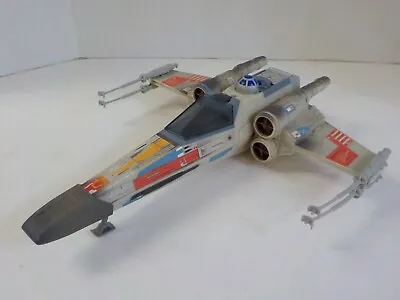 G0309 Vintage 1995 Star Wars Power Of The Force 2 X-Wing Fighter Ship Vehicle • $39.99