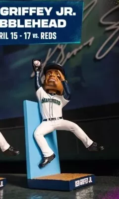 Ken Griffey Jr. HR Robbery Bobblehead 4/15/24 SGA Seattle Mariners Wall Catch  • $25