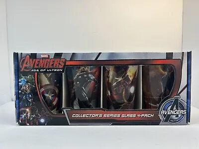 Marvel Avengers Age Of Ultron Collector Series Glass 4 Pack Set - New Flaws • $24