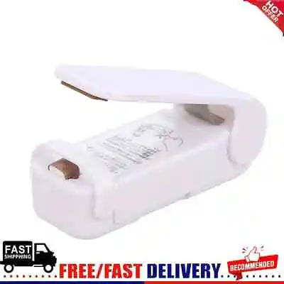 Mini Portable Vacuum Food Heat Sealer Plastic Package Storage Bag Seal Machine • £3.43