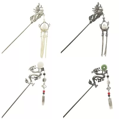 Hair Chinese Ancient Style Loong Theme Hair Chopsticks Jewelry • $10.29