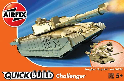 Airfix QUICK BUILD Desert Challenger Tank Snap Together Plastic Model Kit J6010 • $15.99