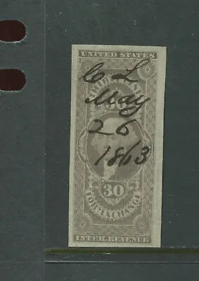 Scott R51a Foreign Exchange Imperf Revenue Stamp (Stock R51-2) • $299.99