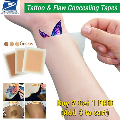 Tattoo Scar Flaw Conceal Tape Concealer Waterproof-Stickers-Cover-Up Ultra Thin • $5.99