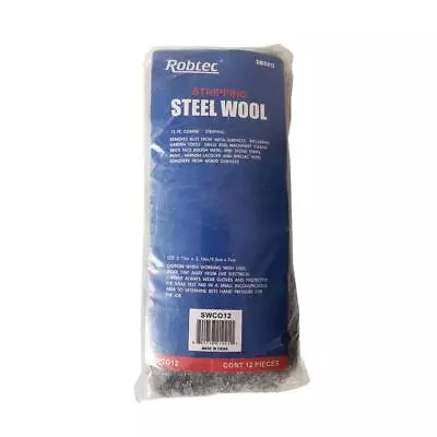 Robtec Grade #2 Coarse Steel Wool Pads (12-Pack) • $8.95