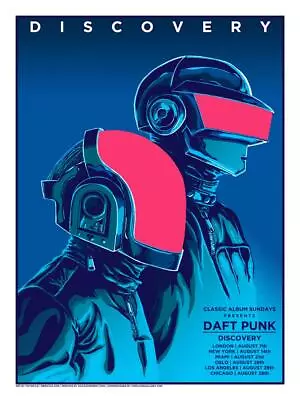 DAFT PUNK 2020 Discovery Silkscreen Poster By Tim Doyle Ltd Edition In Hand • $40