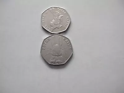 Rare Peter Rabbit 50 Pence Half Whisker +peter Rabbit Nice Condition  • £270