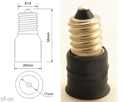100x E14 Male To E17 Female Base LED Light Bulb Adapter Holder Socket Converter • $38.73
