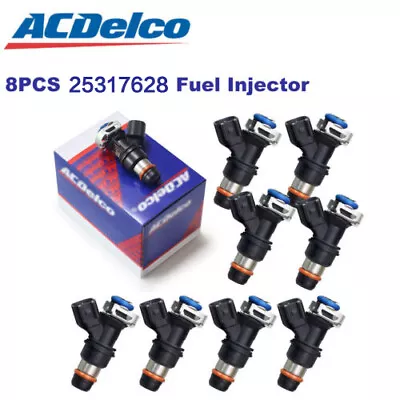 8 New Oem Fuel Injectors 25317628 For 00-07 Gm 4.8l 5.3l 6.0l V8 • $62.99